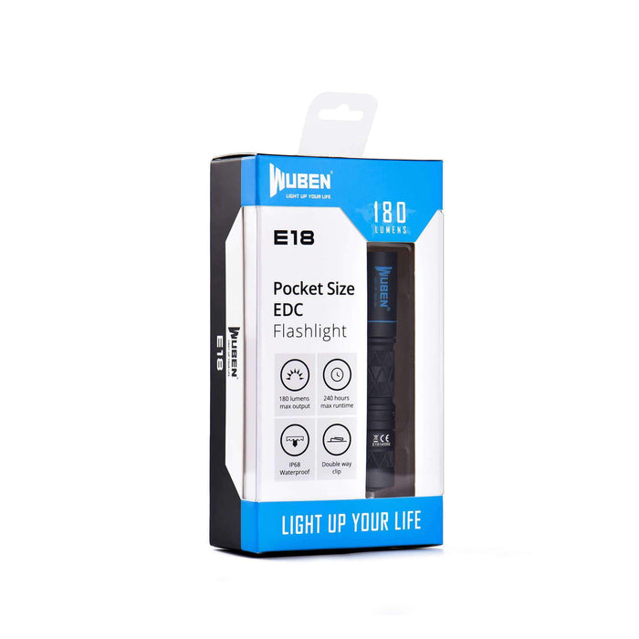 WUBEN E18 180 Lumens EDC LED Flashlight Flashlight Wuben 