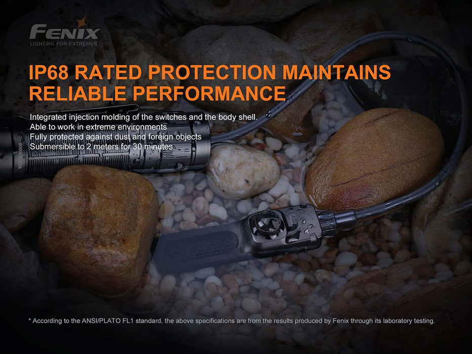 Fenix AER-05 IP68 rated protection maintains reliable performance