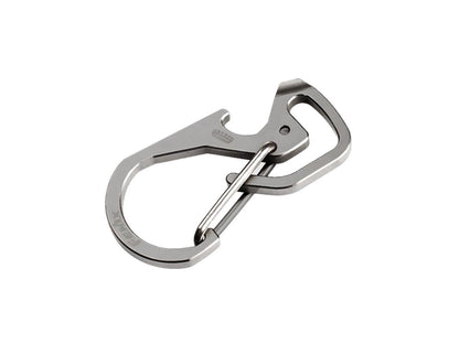 Fenix ALB-20 TC4 titanium alloy snap hook multi-purpose carabiner clip for keys, tools, camping, and outdoor gear