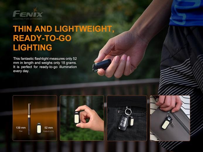 Fenix E-Lite Multipurpose thin and lightweight