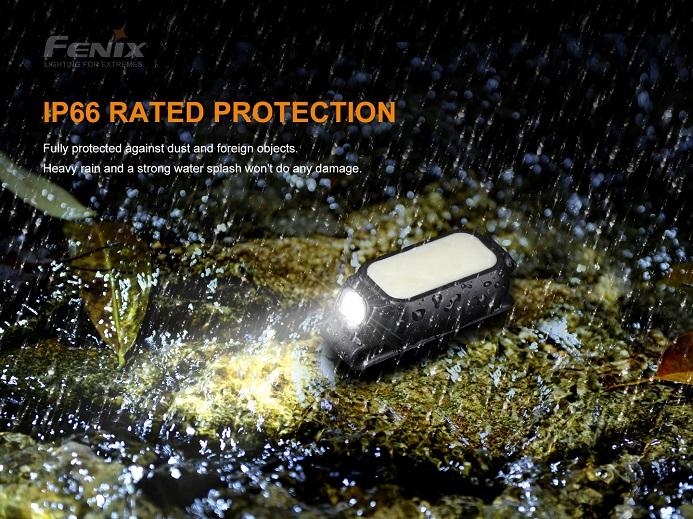 Fenix E-Lite IP66 rated protection