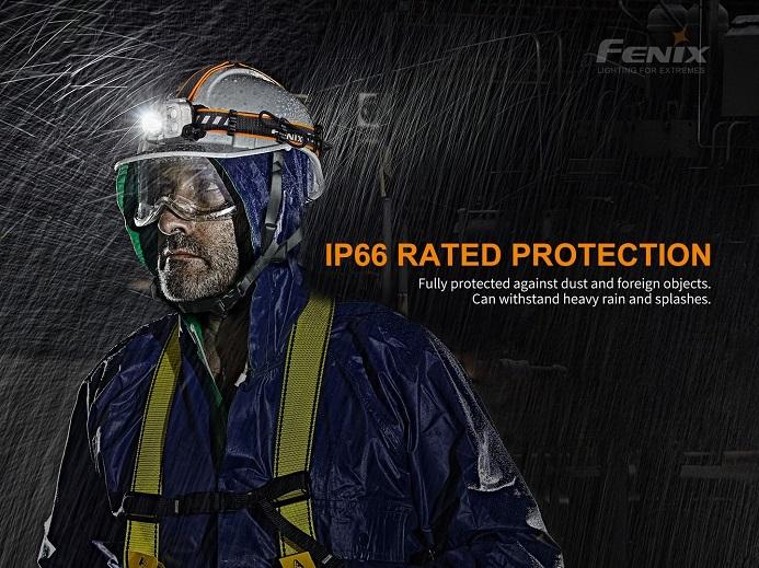 Fenix HP16R IP66 rated protection 