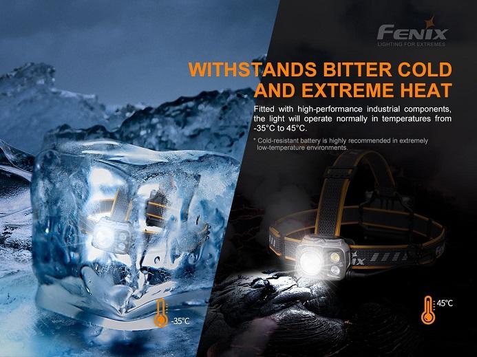 Fenix HP16R withstands bitter cold and extreme heat