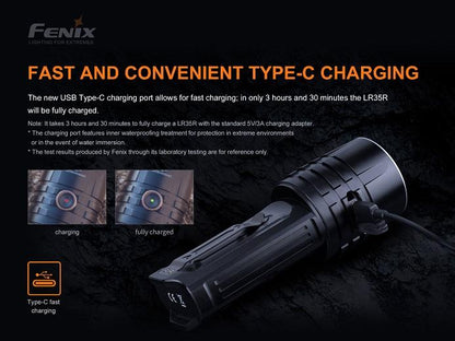 Fenix LR35R 10000 Lumen Rechargeable LED Flashlight Flashlight Fenix 