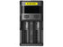 Nitecore SC2 dual-slot fast USB super charger with LCD display for Li-ion, Ni-MH, and Ni-Cd rechargeable batteries