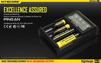 Nitecore D4 Intelligent Universal Charger Battery Charger Nitecore 