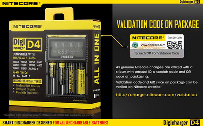 Nitecore D4 Intelligent Universal Charger Battery Charger Nitecore 