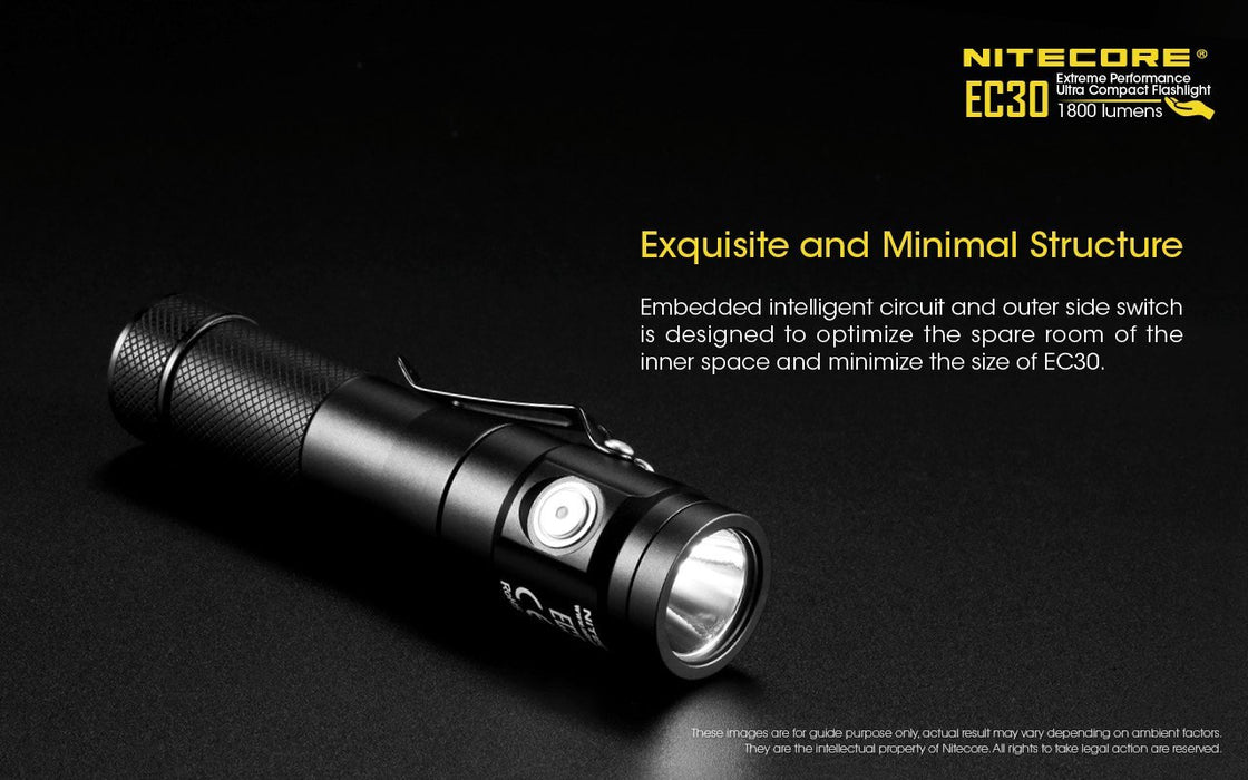 Nitecore EC30 LED Flashlight + NL1835HP Nitecore Battery Flashlight Nitecore 