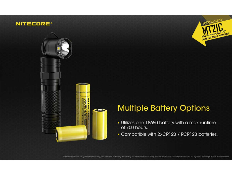 Nitecore MT21C Multi-Task Adjustable Head Flashlight FlashLightWorld Canada 