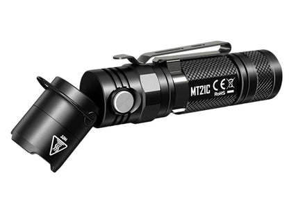 Nitecore MT21C multi-task adjustable head rechargeable LED flashlight with 1000 lumens brightness for work, camping, and outdoor lighting