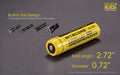 Nitecore NL1834 18650 3400mAh 3.7V Protected Lithium Ion (Li-ion) Button Top Battery Rechargeable Batteries Nitecore 