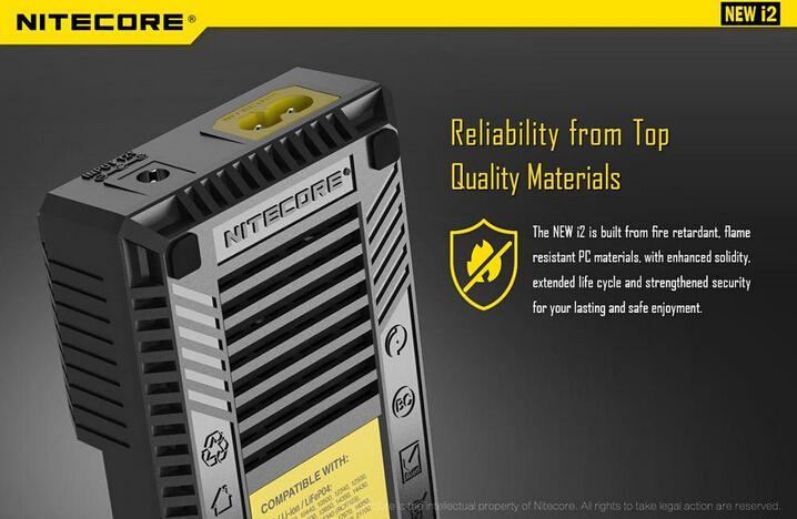 Nitecore New i2 Battery Charger with LED Display Charging Flashlight Battery Charger Nitecore 