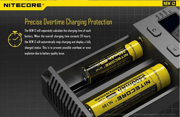 Nitecore New i2 Battery Charger with LED Display Charging Flashlight Battery Charger Nitecore 