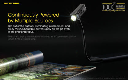 Nitecore Tup 1000 Lumens Rechargeable EDC Pocket Flashlight Flashlight Nitecore 