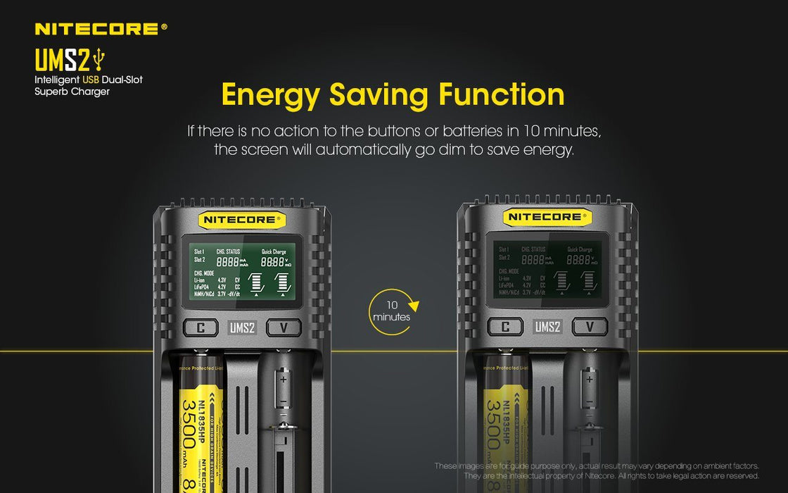 Nitecore UMS2 Intelligent USB Charger Battery Charger Nitecore 