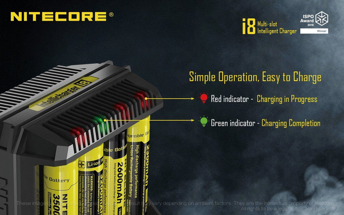 Nitecore i8 - 8 Bay Universal Battery Charger Battery Charger Nitecore 