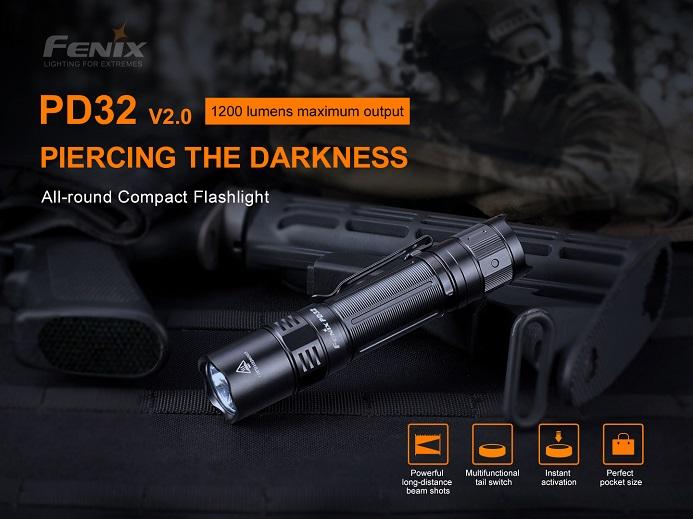 Fenix PD32 V2.0 1200 Lumens Flashlight Flashlight Fenix 