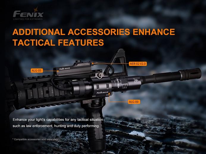 Fenix PD32 V2.0 1200 Lumens additional accessories enhance tactical features 