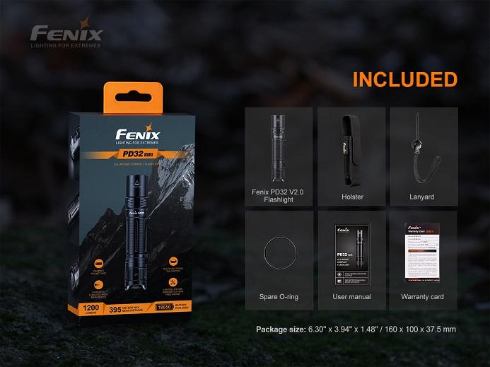 Fenix PD32 V2.0 1200 Lumens Flashlight