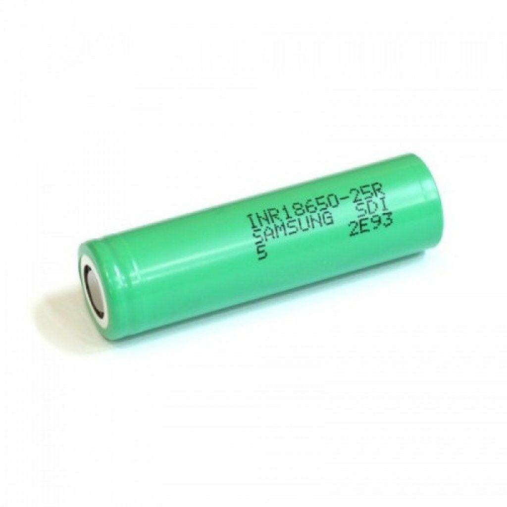 SAMSUNG INR18650-25R BATTERY GENUINE &amp; TESTED - 20A (100A PULSE) 2500MAH - FLAT TOP Rechargeable Battery Samsung 