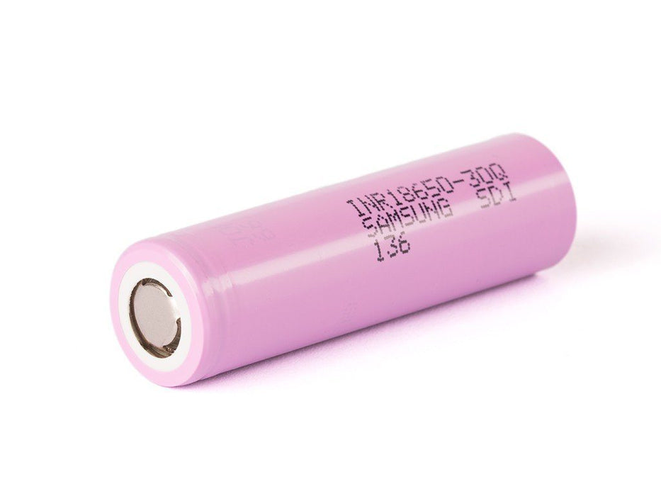 SAMSUNG INR18650-30Q BATTERY 15A 3000MAH - FLAT TOP - GENUINE AND TESTED Rechargeable Battery Samsung 