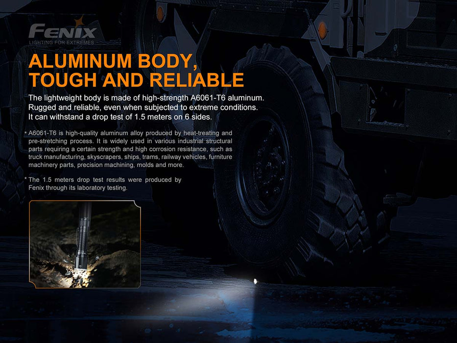 Fenix TK16 V2.0 Tactical Flashlight - aluminum body