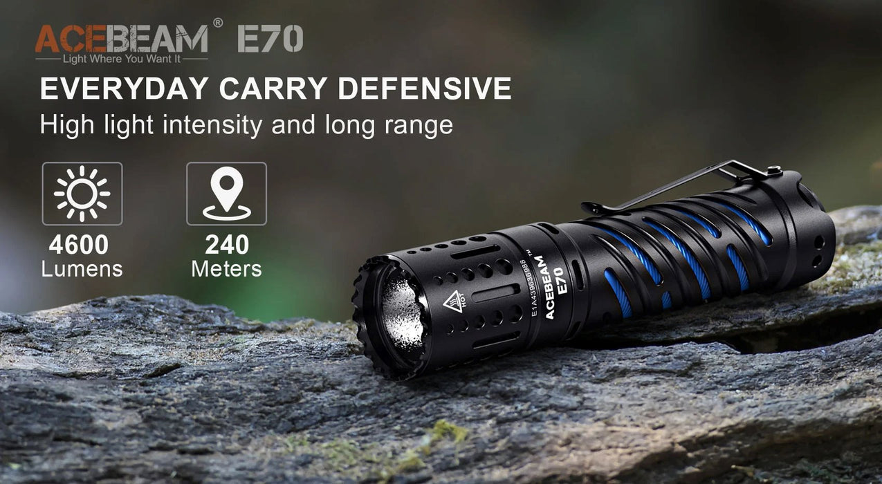 Acebeam E70 Aluminium EDC Flashlight Flashlight Acebeam 