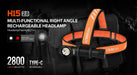 Acebeam H15 2.0 Outdoor Rechargeable Headlamp - 2800 Lumens Acebeam 