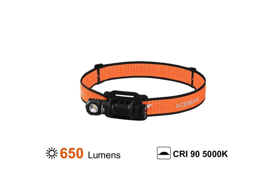 Acebeam H16 Running/Fishing Headlamp - Gray - 1000 Lumens Acebeam 