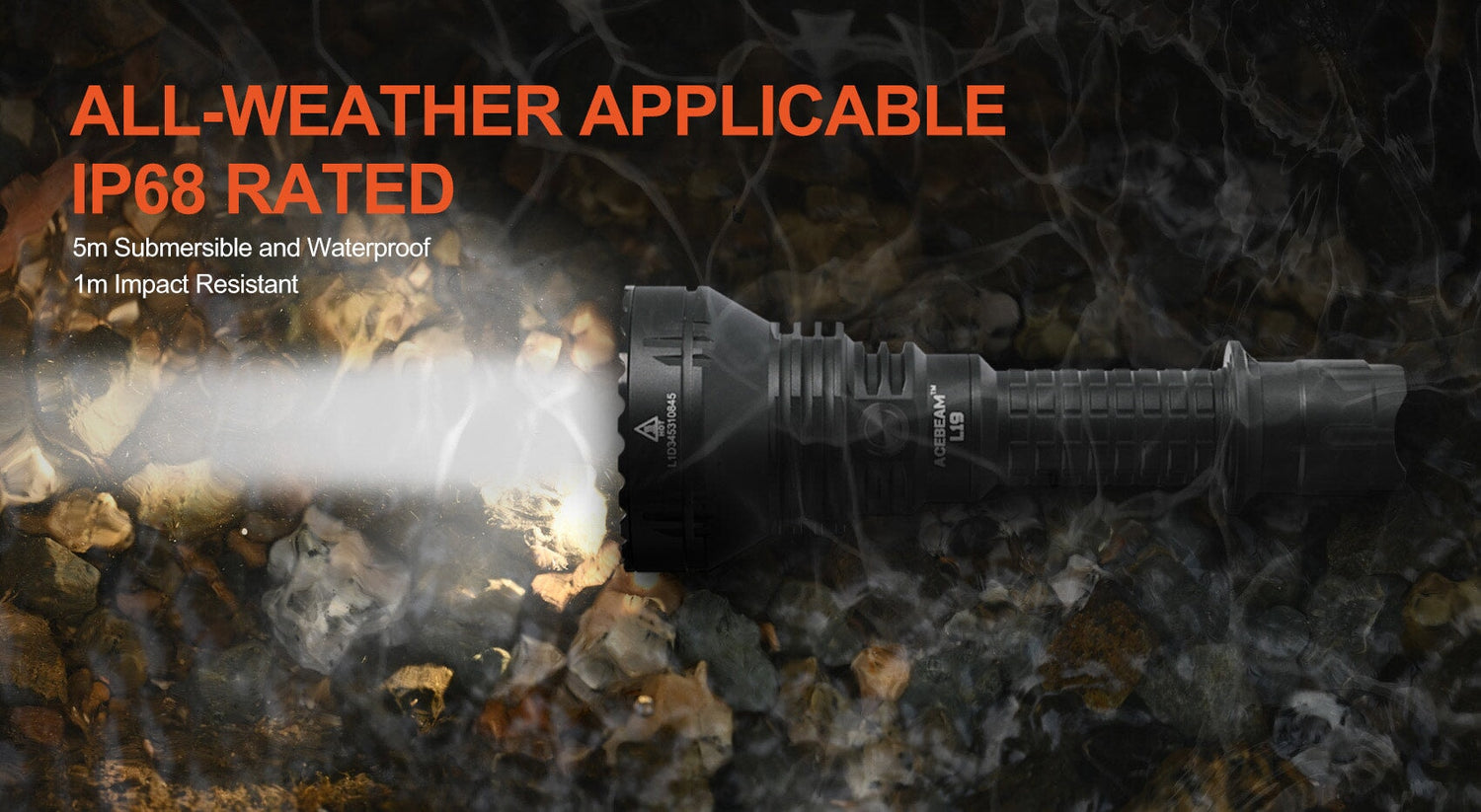 Acebeam L19 2.0 Long range tactical Flashlight Flashlight Acebeam 