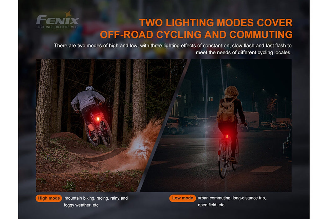 Fenix BC05R V2.0 Rechargeable Bicycle Tail Light Bike light Fenix 