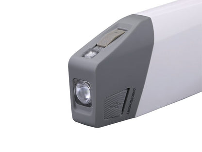 Fenix E-Star self-powered rechargeable LED emergency flashlight with 100 lumens brightness for travel, camping, and power outage use