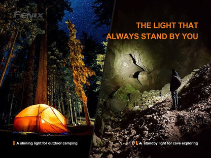 Fenix E-Star self-powered rechargeable LED emergency flashlight with 100 lumens brightness for travel, camping, and power outage use