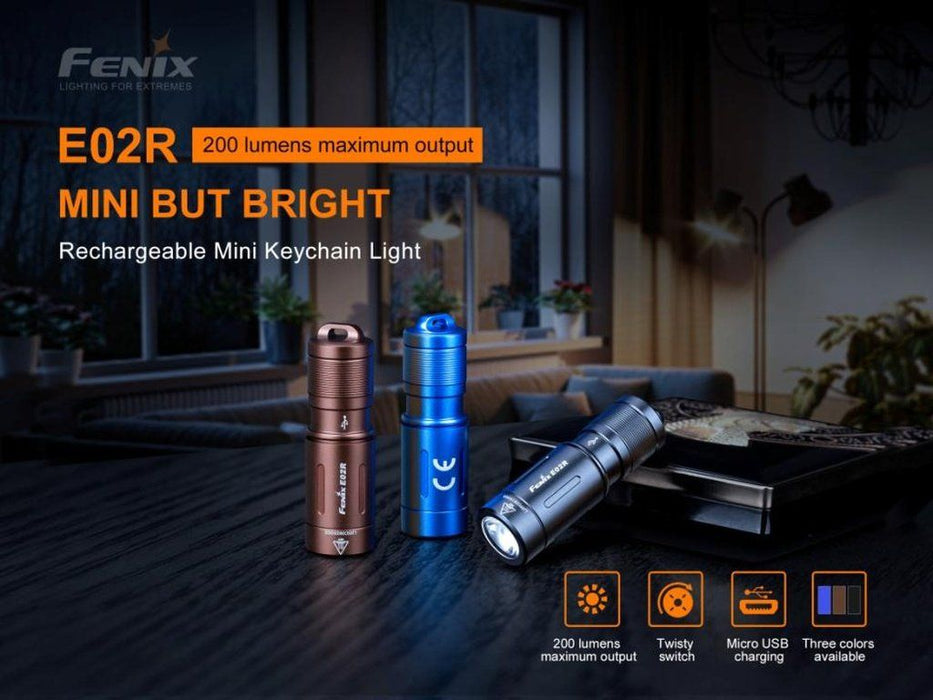 Fenix E02R Keychain light - mini but bright