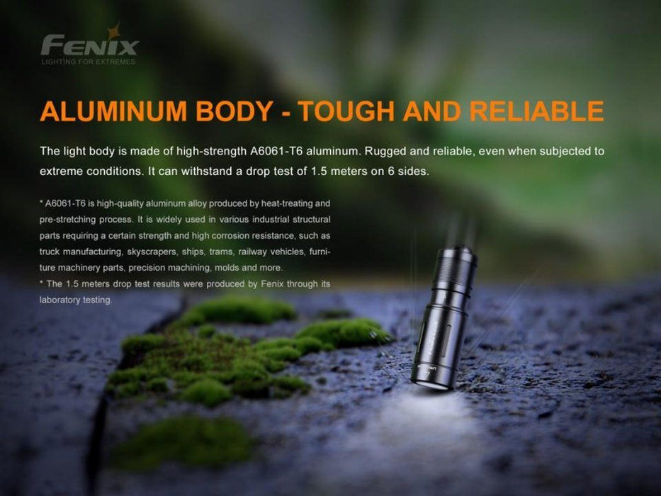 Fenix E02R Keychain light - tough and reliable