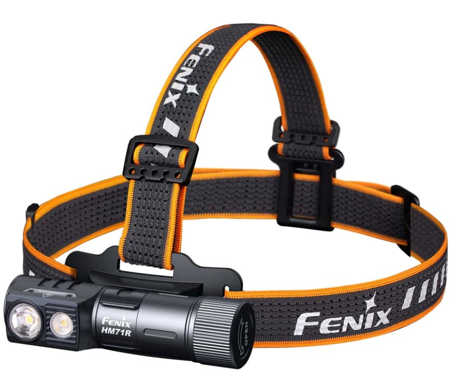 Fenix HM71R multifunctional rechargeable LED headlamp with 2700 lumens brightness for work, camping, and outdoor professional lighting