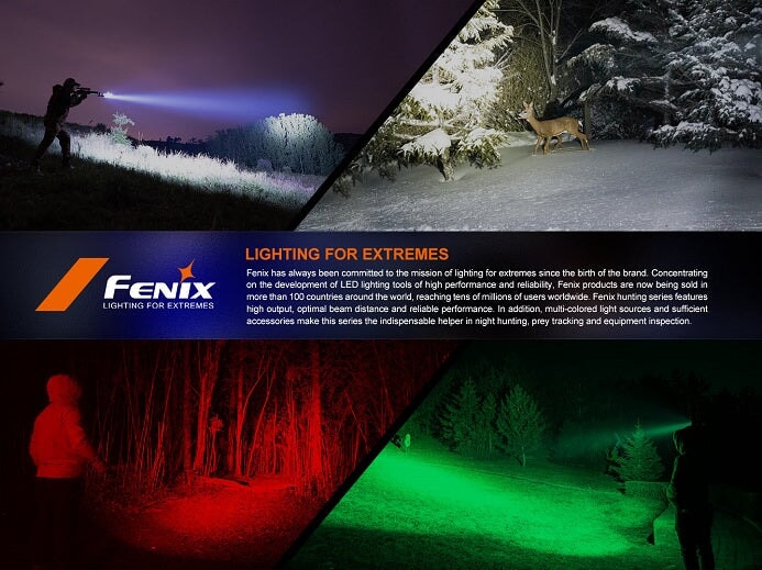 FENIX HT32 OUTDOORSMAN FLASHLIGHT WITH WHITE, RED & GREEN OUTPUTS Fenix 