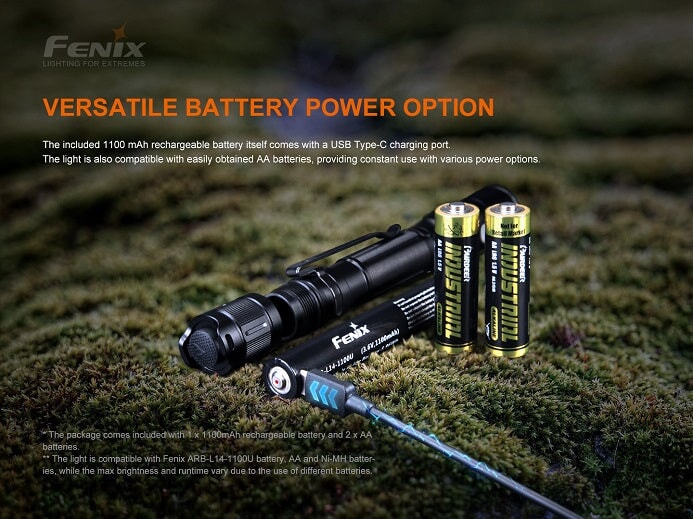 Fenix ARB-L14-1600U 1.5V USB Rechargeable Li-ion AA Battery – Fenix Store