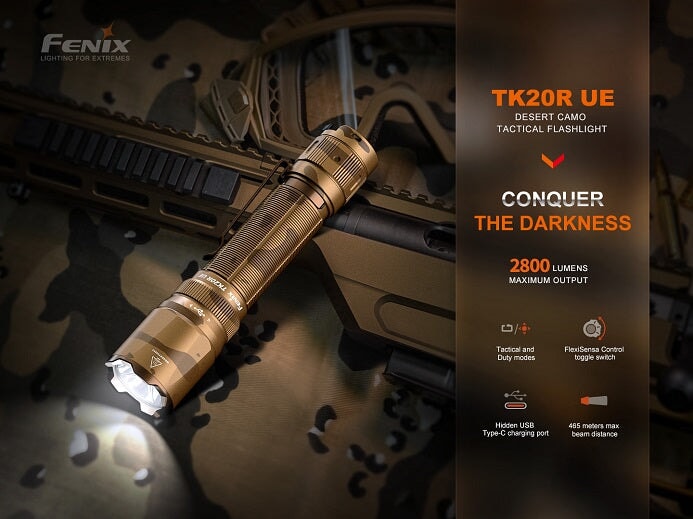 Fenix TK20R UE Rechargeable Tactical Flashlight Fenix 