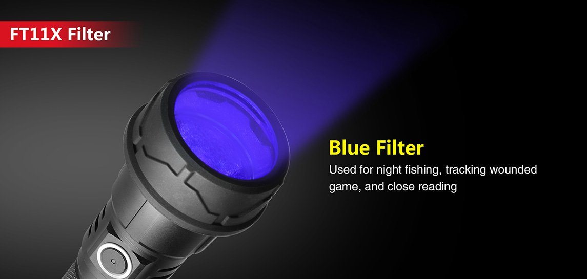 Klarus FT11X High Elastic Silicone Frame Flashlight Filter (BLUE) Filter Klarus 