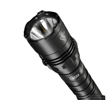 Nitecore P22R USB-C rechargeable strobe-ready tactical LED flashlight with 1800 lumens brightness for law enforcement and defense use