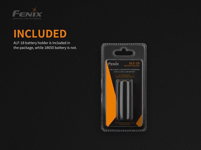 Fenix ALF-18 Battery Holder Rechargeable Battery Fenix 