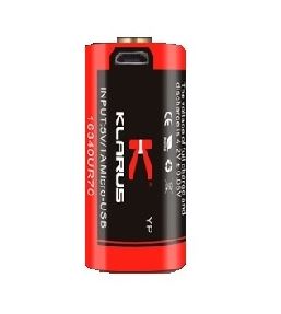 Klarus 16340-700mAh Rechargeable Battery (with USB port)