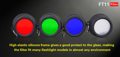 Klarus FT11 Quick Attach Flashlight Filter - Choice of colors