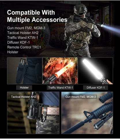 Klarus Xt11GT Pro v2.0 Tactical Flashlight - 3300 Lumens Flashlight Klarus 