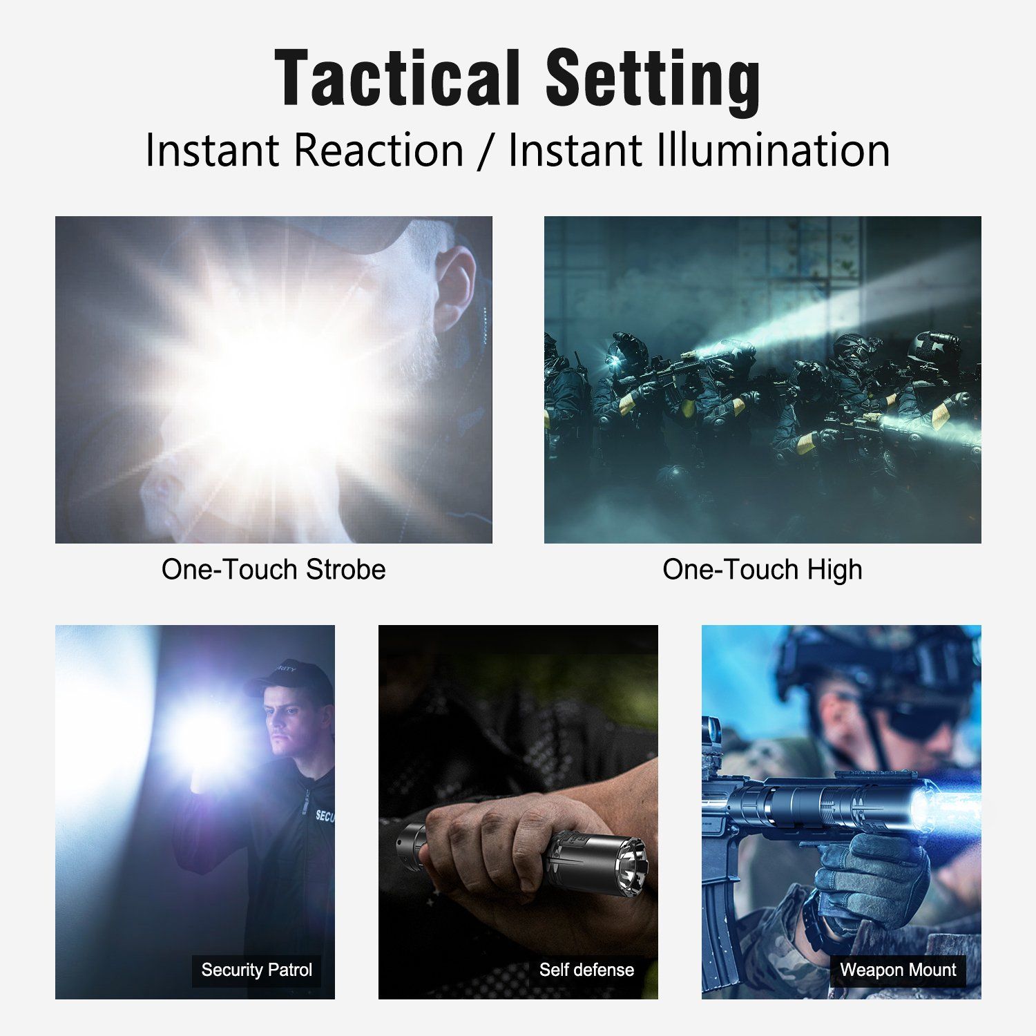 Klarus XT2CR Pro 2100 Lumens USB-C Rechargeable Tactical LED Flashlight