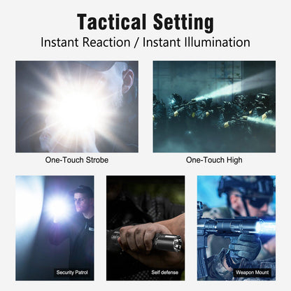 Klarus XT2CR Pro 2100 Lumens USB-C Rechargeable Tactical LED Flashlight