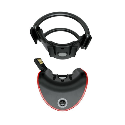 Knog Lil’ Cobber 50 lumens USB rechargeable LED rear bicycle light with 330-degree visibility for night and urban cycling safety