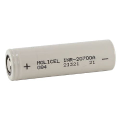 Molicel INR-20700A 20700 3000mAh 35A high-drain rechargeable Li-ion battery for flashlights, vapes, and high-performance electronics