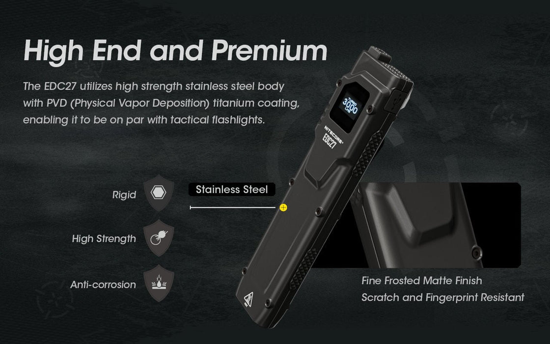 Nitecore EDC27 Ultra Slim High Performance EDC Flashlight Flashlight Nitecore 